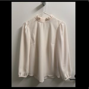 J. Crew Victorian Cream Blouse